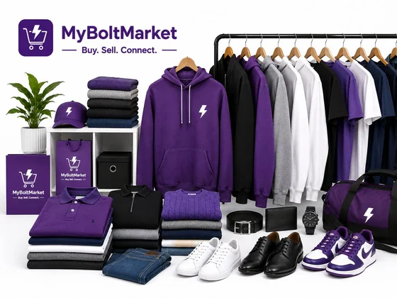 Hoodies and shirts on a rail, with folded knitwear, jeans, shoes and a holdall